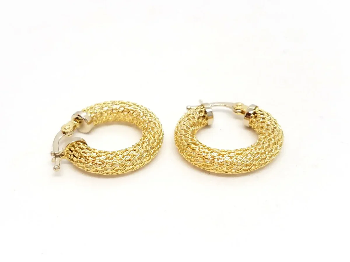 Boucles d'oreilles Créoles Or jaune – Image 2
