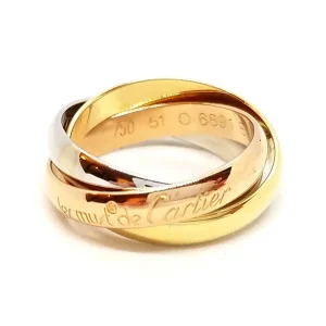 Cartier Bague Trinity Or blanc, Or jaune, Or rose