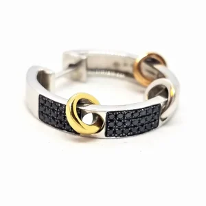 Asherali knopfer Boucles d'oreilles Créoles Or blanc, Or rose, Or jaune Diamant