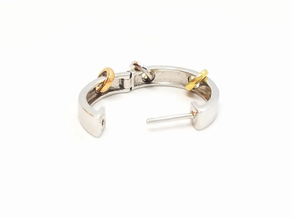 Asherali knopfer Boucles d'oreilles Créoles Or blanc, Or rose, Or jaune Diamant – Image 4