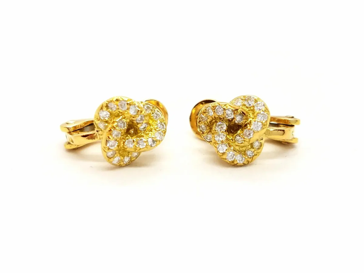 Boucles d'oreilles Clips Or jaune Diamant