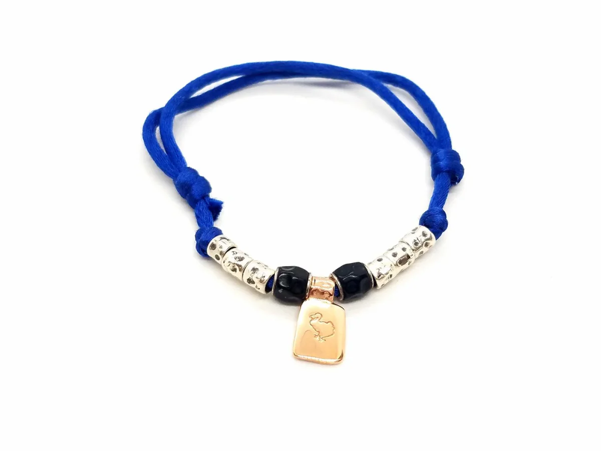 Dodo pomellato Bracelet Cordon Or rose, Argent – Image 2