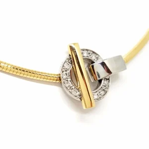 Guy laroche Collier  Or jaune, Or blanc Diamant