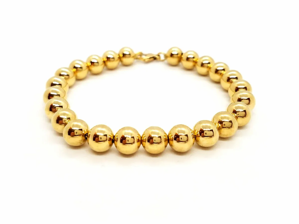 Bracelet Boule Or jaune – Image 2