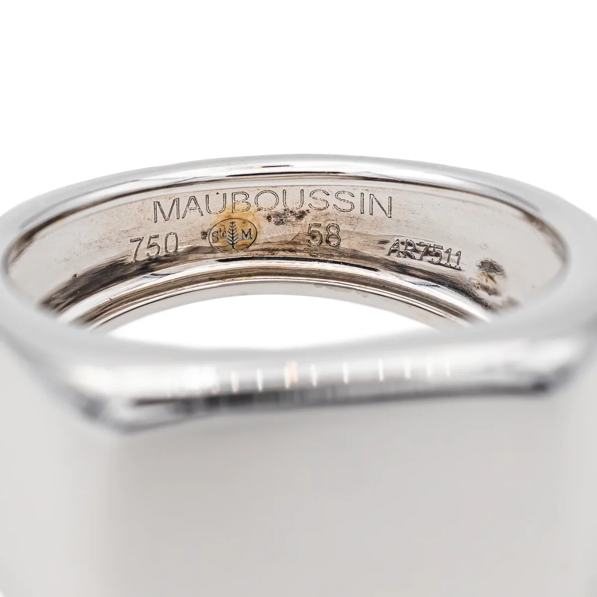 Mauboussin Bague Chevalière Grande cocotte Or blanc – Image 7