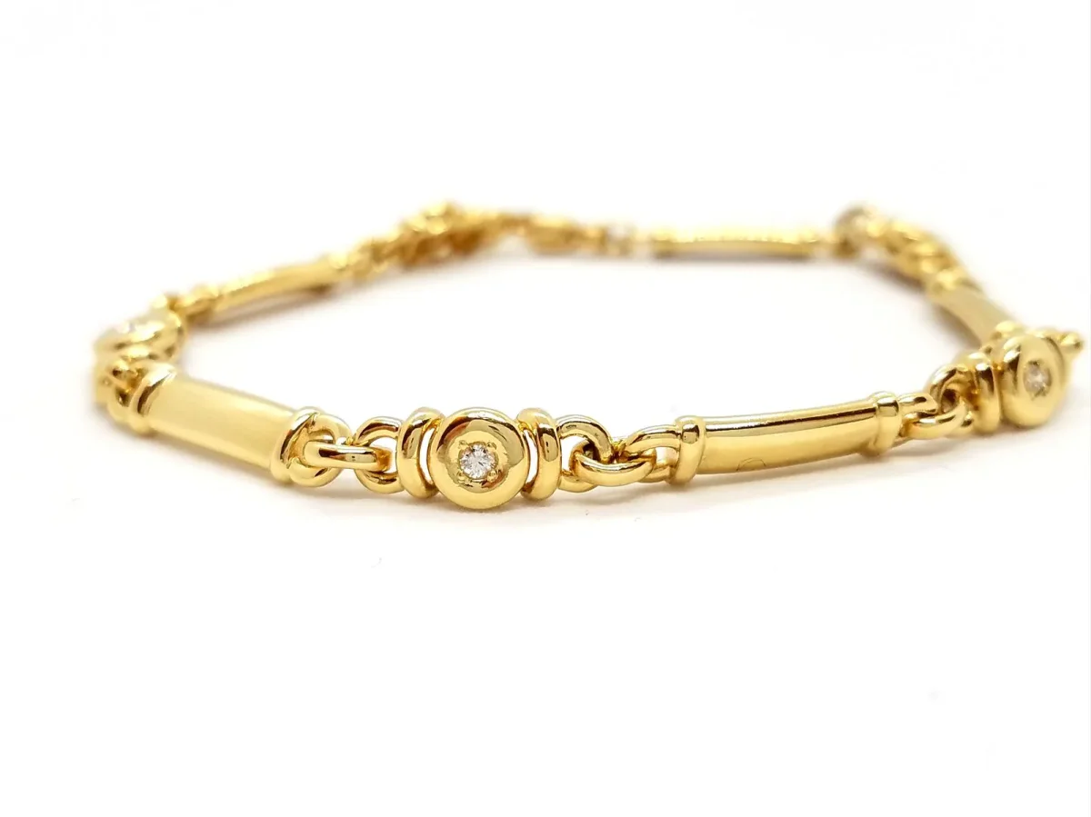 Bracelet Or jaune Diamant – Image 2