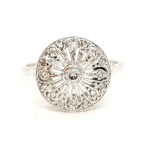 Bague Art déco Or blanc Diamant