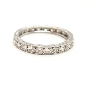 Bague Alliance Platine Diamant