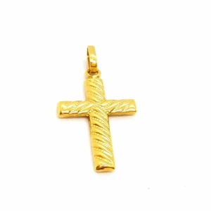 Pendentif Croix Or jaune