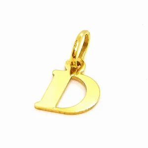 Pendentif Lettre Or jaune