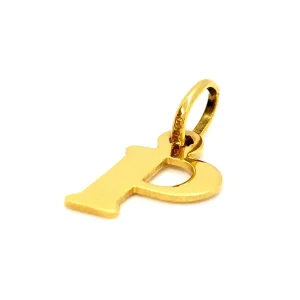 Pendentif Lettre Or jaune