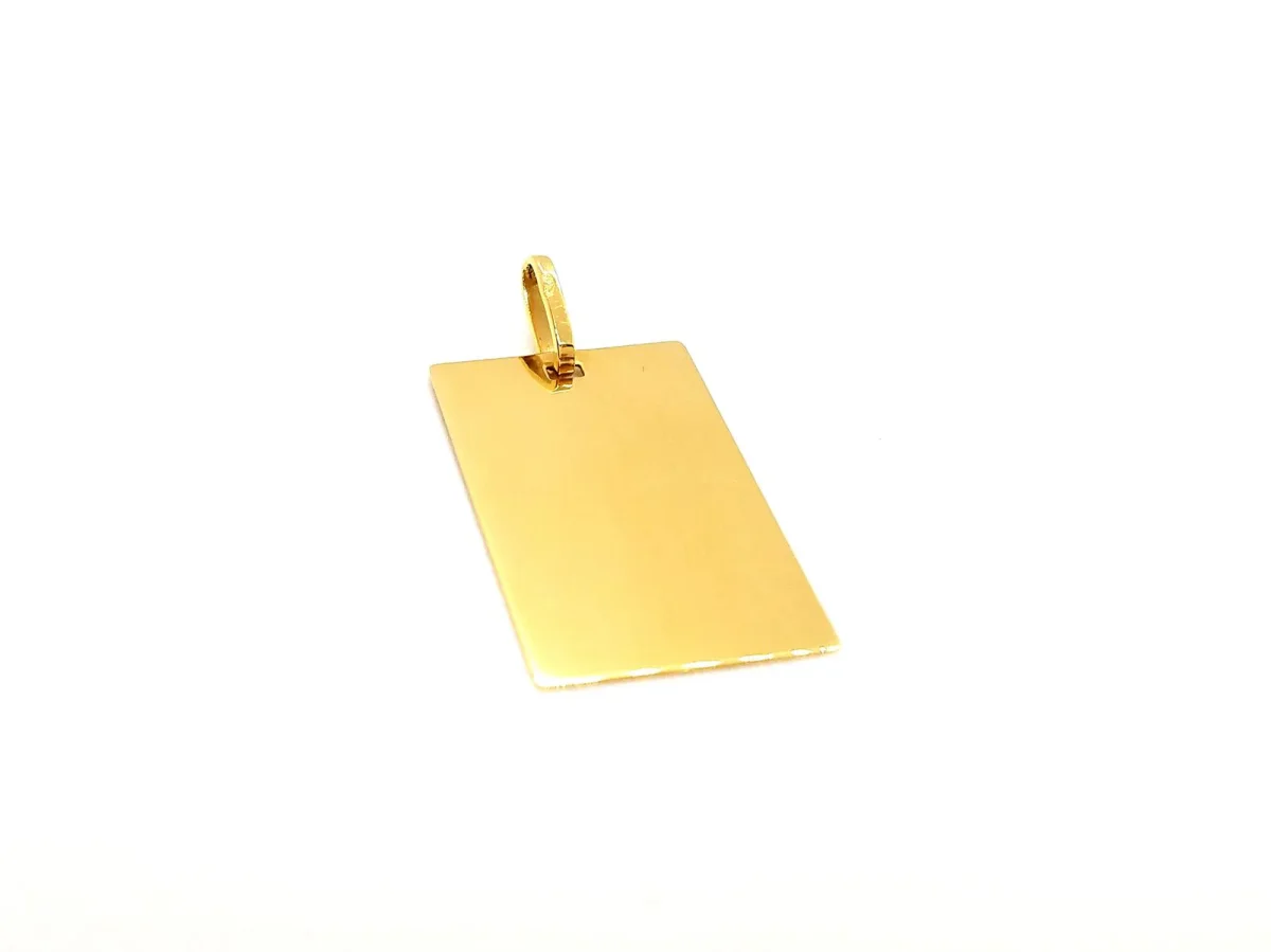 Pendentif Plaque Or jaune – Image 5