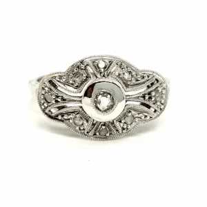 Bague Art déco Or blanc Diamant