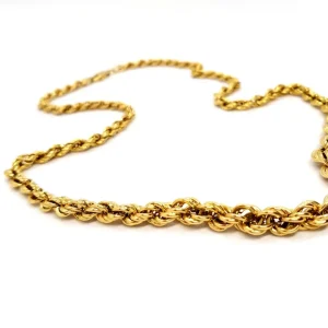 Collier Maille corde Or jaune