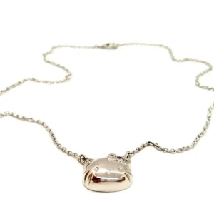 Collier Kitty Or blanc Diamant