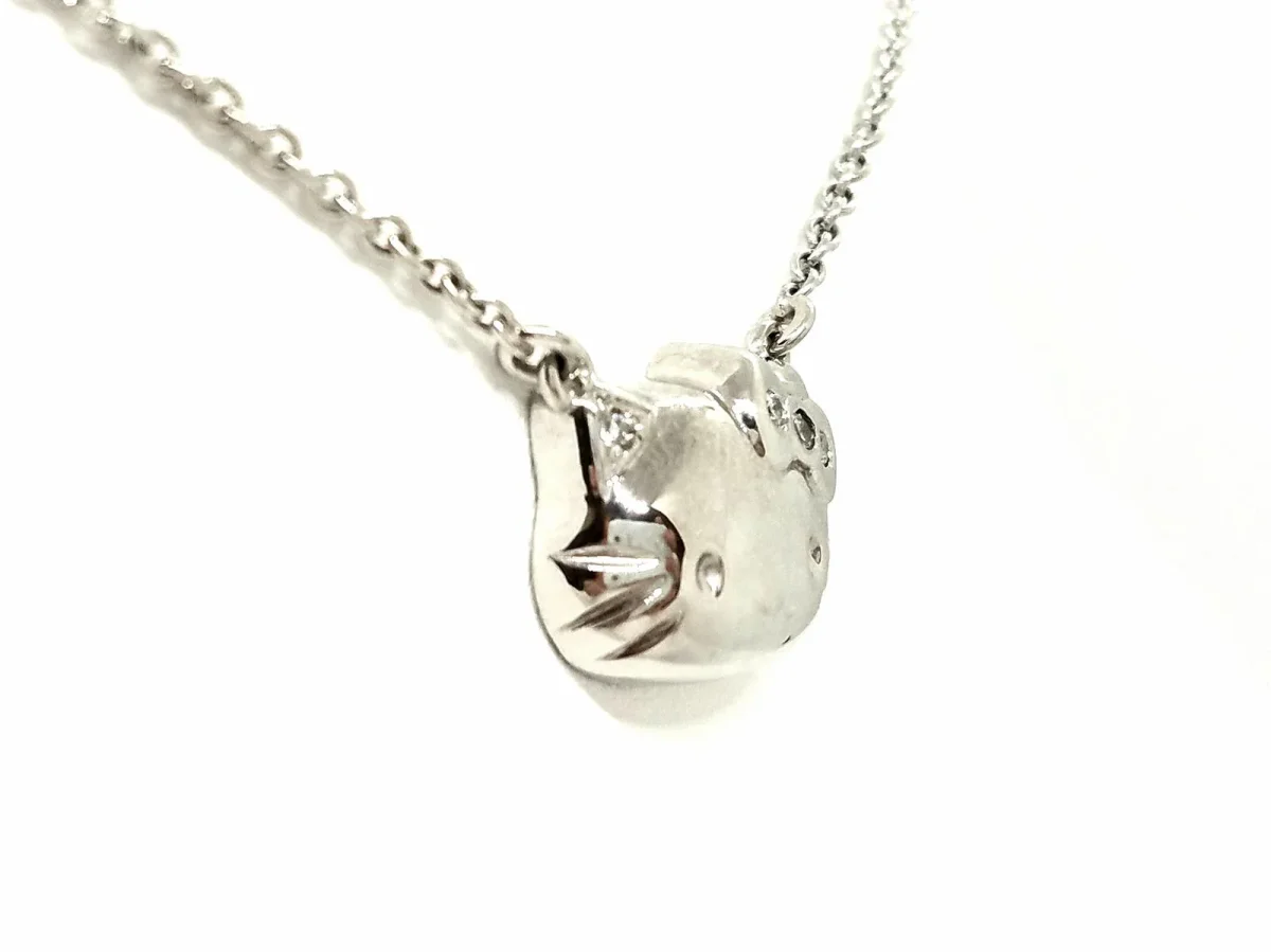 Collier Kitty Or blanc Diamant – Image 5