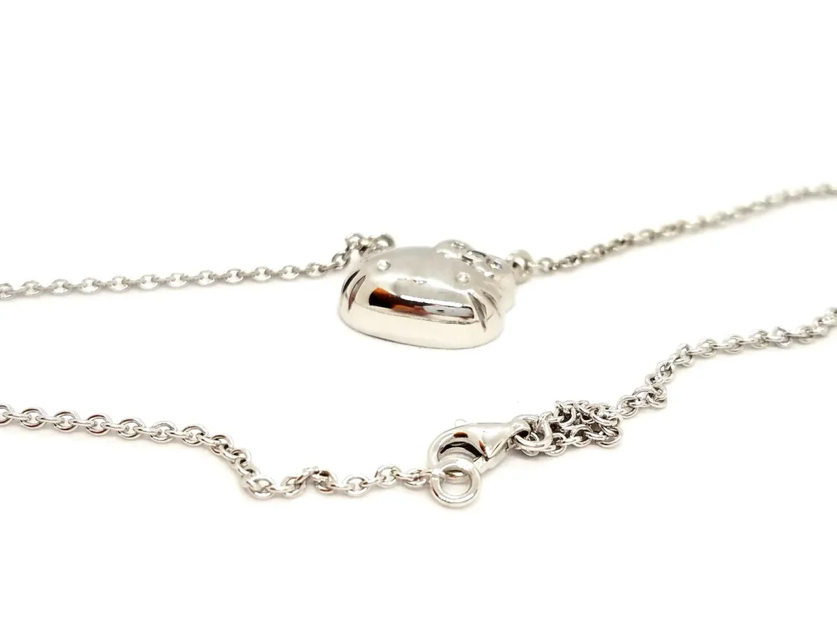 Collier Kitty Or blanc Diamant – Image 6