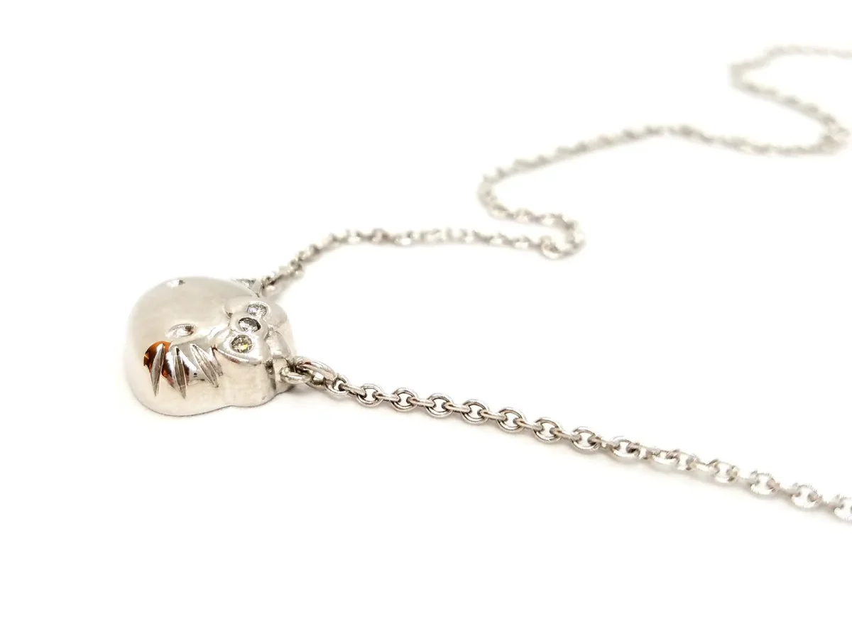 Collier Kitty Or blanc Diamant – Image 8