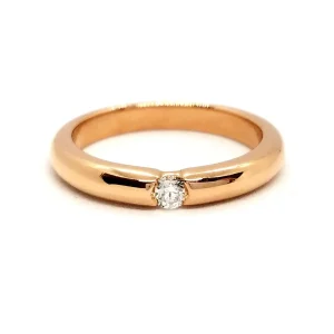 Casa di lume Bague Alliance  Or rose Diamant