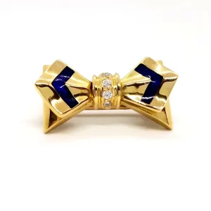 Broche Or jaune Diamant