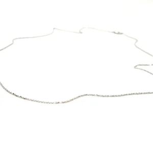 Collier Chaînette Or blanc