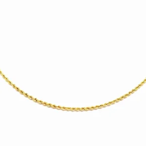 Collier Maille corde Or jaune