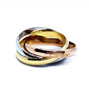 Cartier Bague Trinity Or rose, Or jaune, Or blanc