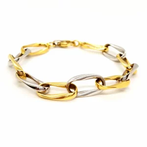 Bracelet Or jaune, Or blanc