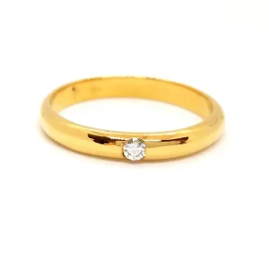 Bague Alliance Or jaune Diamant