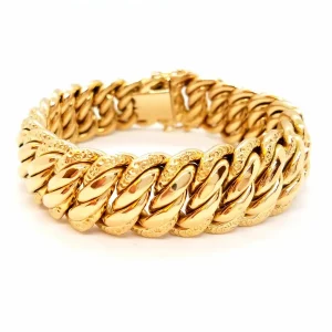 Bracelet Maille américaine Or jaune