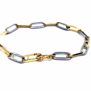 Dinh van Bracelet Maillon Or blanc, Or jaune