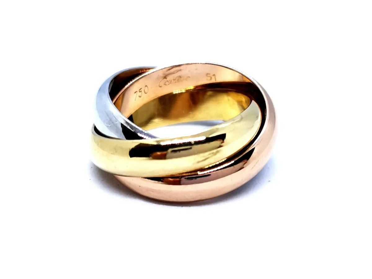 Cartier Bague Trinity Or jaune, Or rose, Or blanc – Image 2