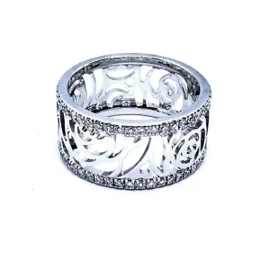 Chanel Bague Camélia Or blanc Diamant