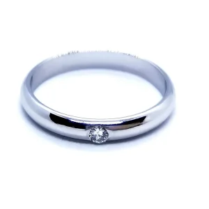 Bague Alliance Or blanc Diamant