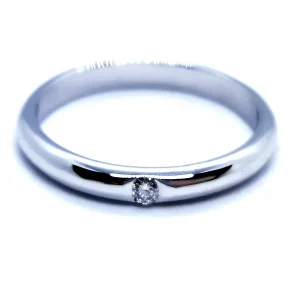 Bague Alliance Or blanc Diamant