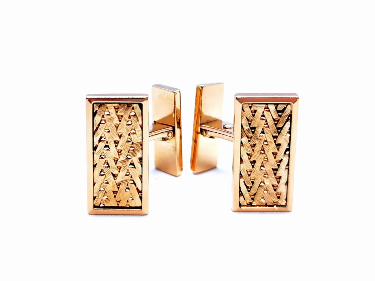 Boutons de manchette Or jaune – Image 2