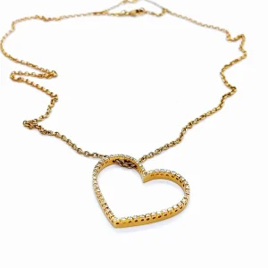 Collier Chaîne + pendentif Or jaune Diamant