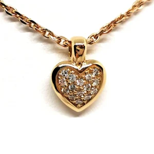 Collier Pendentif Or jaune Diamant