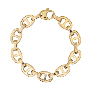 Bracelet Maille marine Or jaune