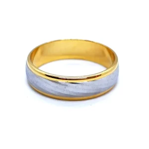 Bague Alliance Or jaune, Or blanc