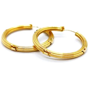 Boucles d'oreilles Créoles Or jaune