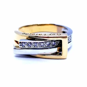 Guy laroche Bague  Or jaune, Or blanc Diamant
