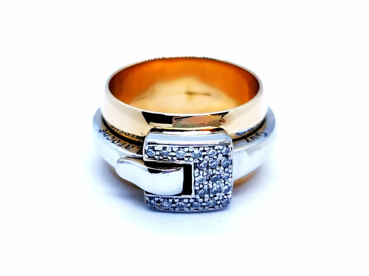 Guy laroche Bague Or jaune, Or blanc Diamant