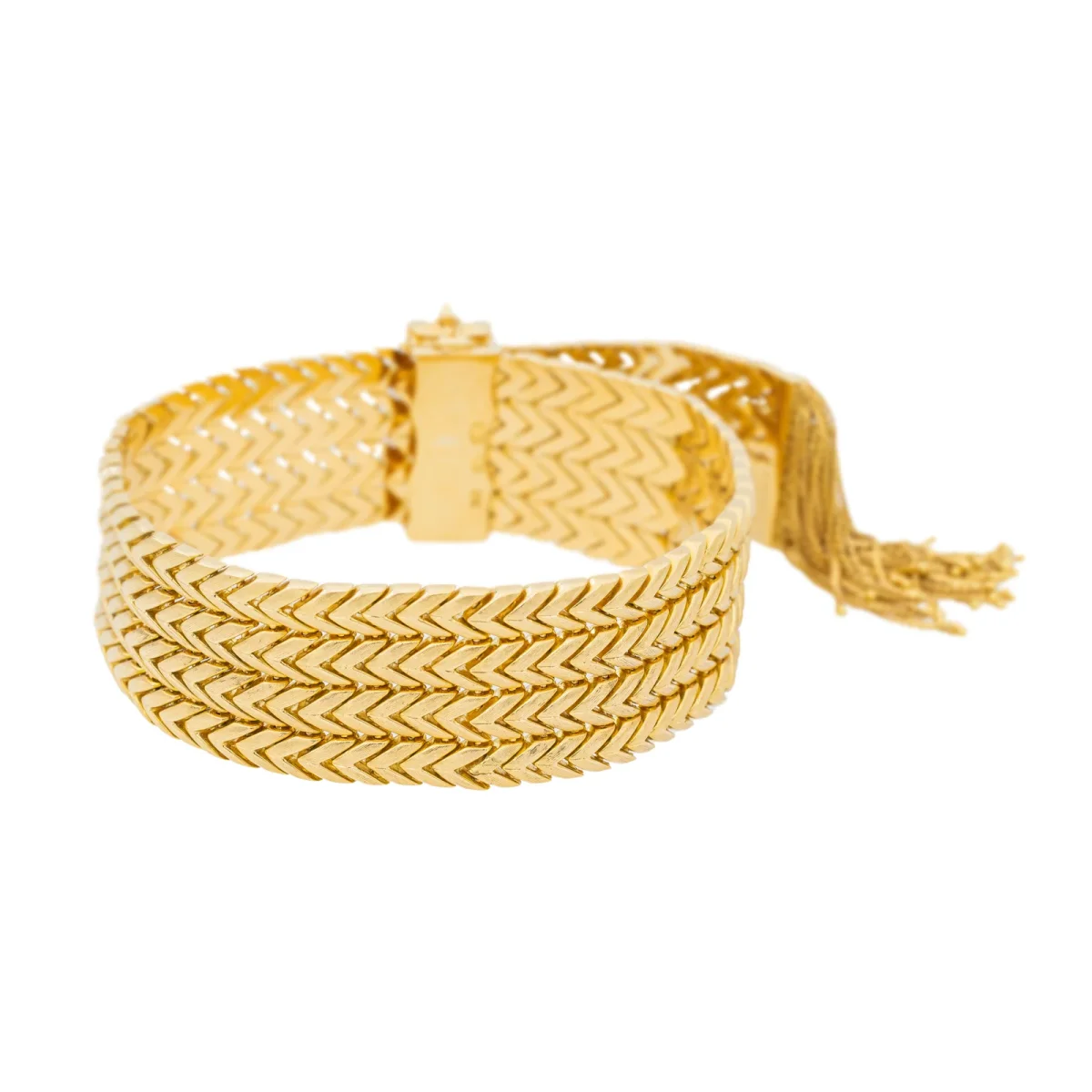 Bracelet Manchette Or jaune Diamant – Image 7