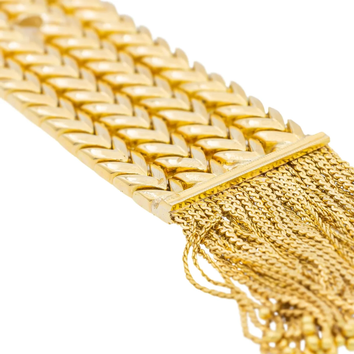 Bracelet Manchette Or jaune Diamant – Image 9