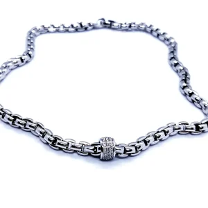 Fope Collier  Or blanc Diamant