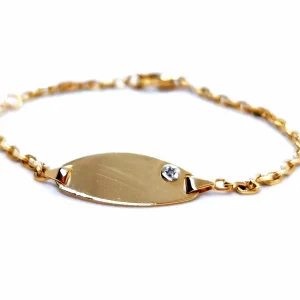 Bracelet Gourmette Or jaune Diamant